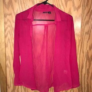 Redish button up blouse (A.N.A)